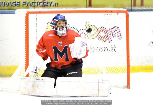 2018-09-30 Hockey Milano RossoBlu U19-Valdifiemme (2-4)